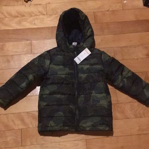 NWT Gymboree Jacket sz 4.  Grew & blue camo